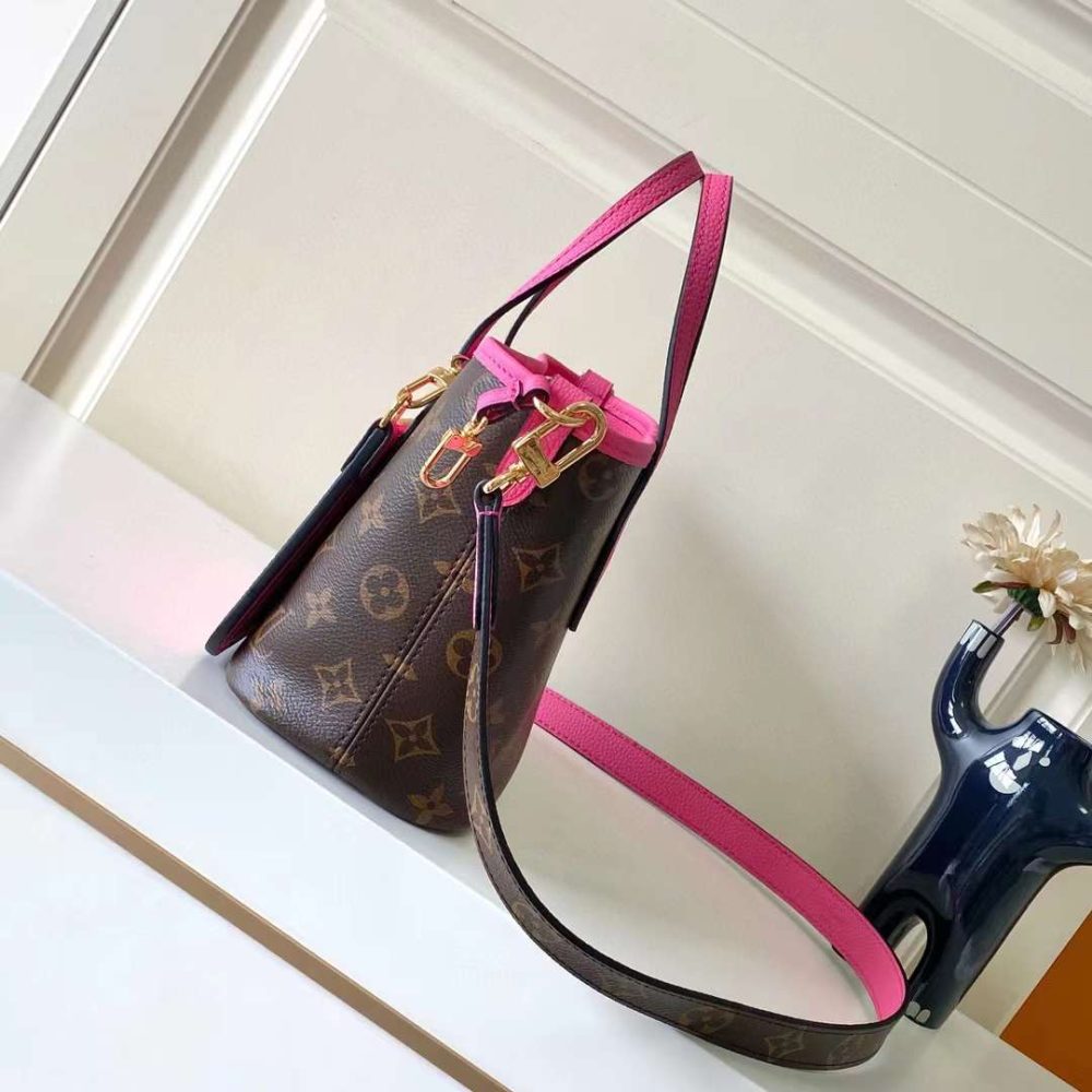 1:1 Replica Louis Vuitton LV Neverfull Bandoulière Inside Out BB Monogram Luxury Women Bag M12106 24cm - Image 5