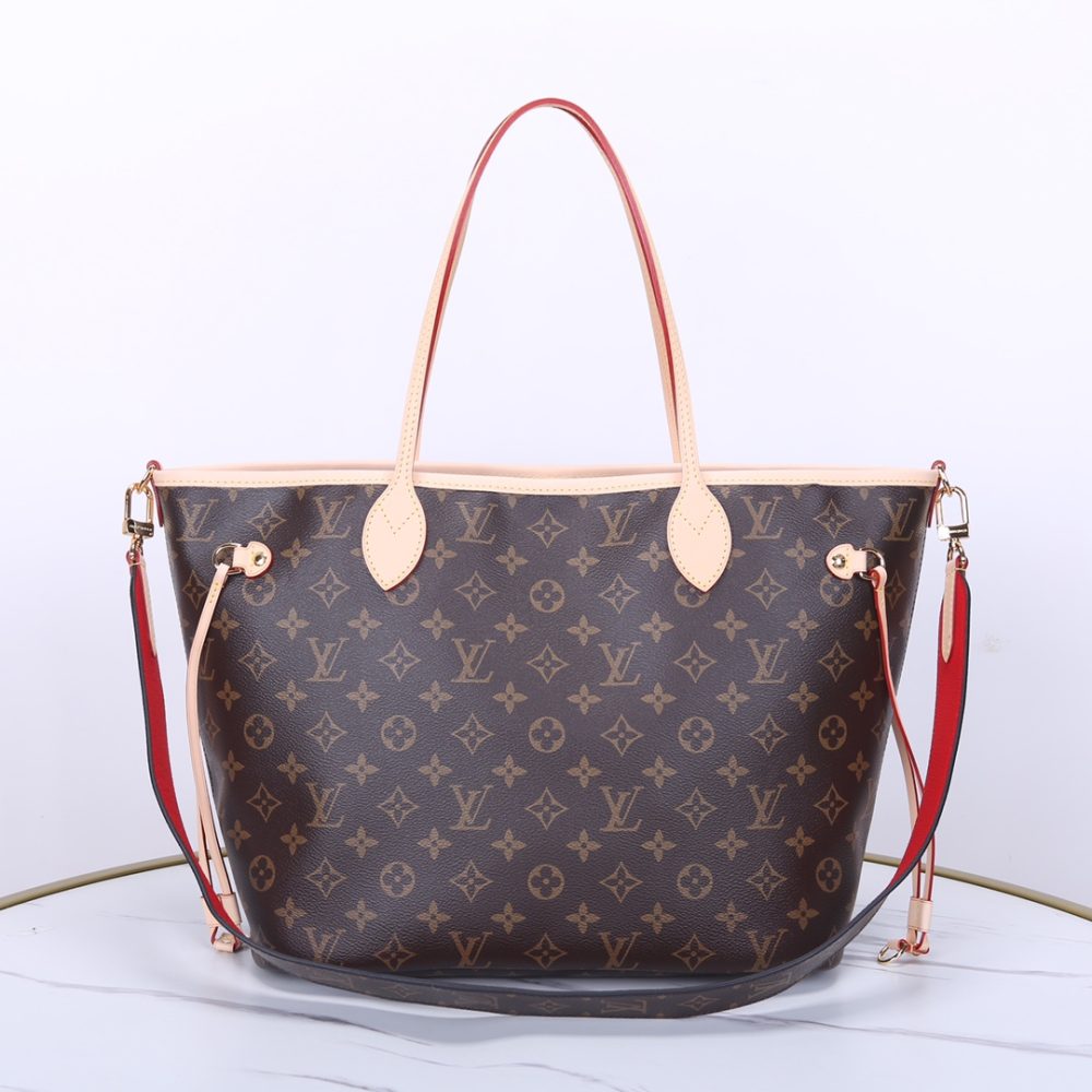 1:1 Replica Louis Vuitton LV Neverfull Bandoulière Inside Out MM Monogram Luxury Women Bag M12096 31cm/ 12.2in - Image 2