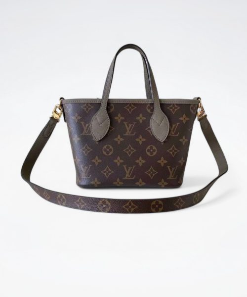 1:1 Replica Louis Vuitton LV Neverfull Bandoulière Inside Out BB Monogram Luxury Women Bag M12109 24cm