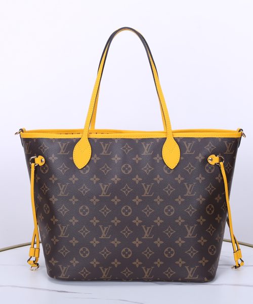 1:1 Replica Louis Vuitton LV Neverfull Bandoulière Inside Out MM Monogram Luxury Women Bag M12779 31cm/ 12.2in