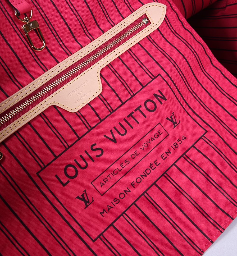 1:1 Replica Louis Vuitton LV Neverfull Bandoulière Inside Out MM Monogram Luxury Women Bag M12707 31cm/ 12.2in