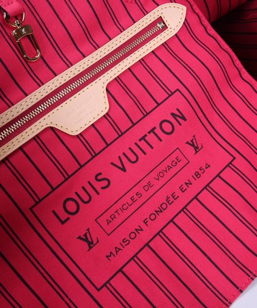 1:1 Replica Louis Vuitton LV Neverfull Bandoulière Inside Out MM Monogram Luxury Women Bag M12707 31cm/ 12.2in
