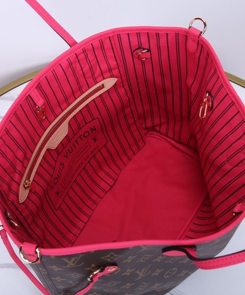 1:1 Replica Louis Vuitton LV Neverfull Bandoulière Inside Out MM Monogram Luxury Women Bag M12707 31cm/ 12.2in