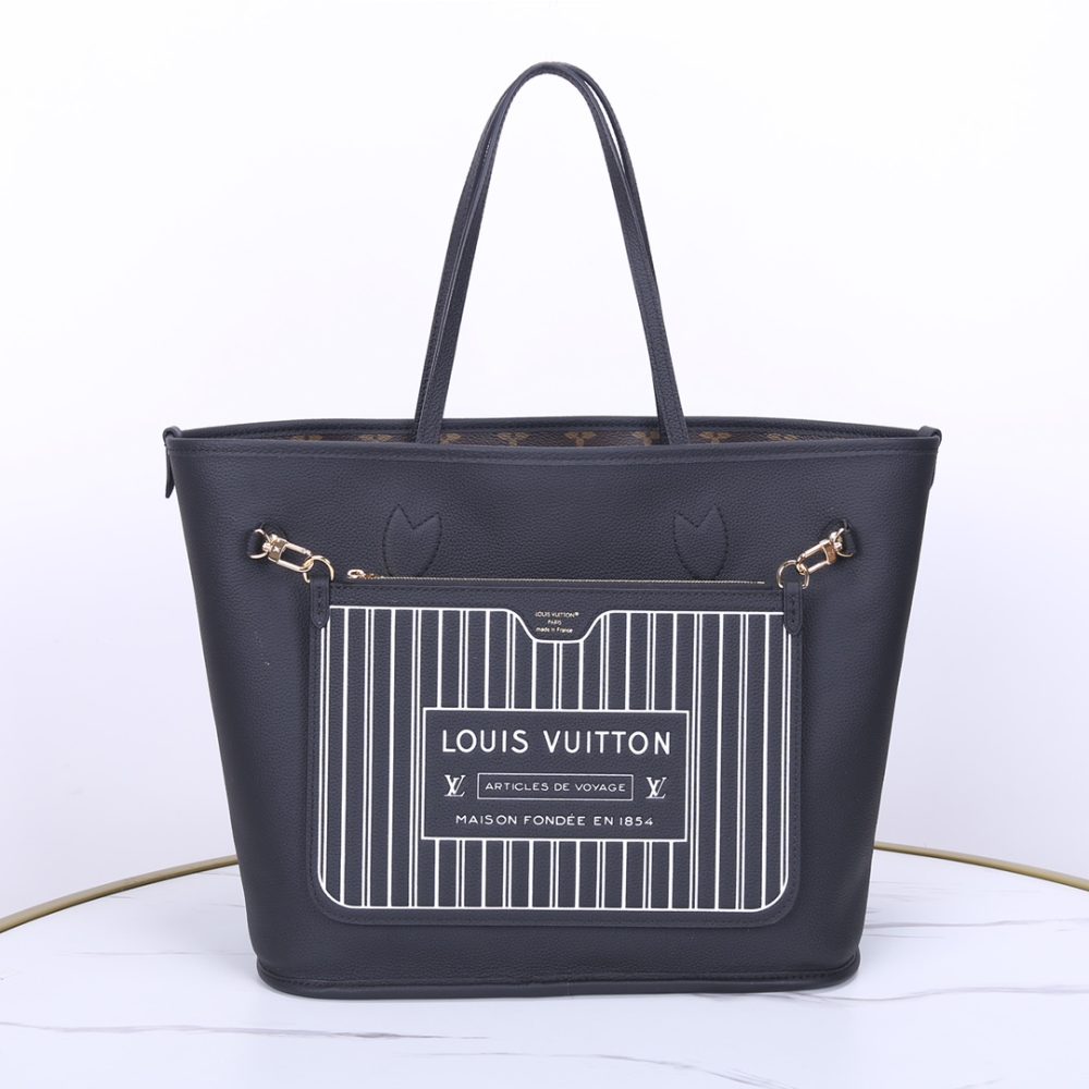 1:1 Replica Louis Vuitton LV Neverfull Inside Out MM Other Leathers Luxury Women Bag M11946 31cm/ 12.2in - Image 3