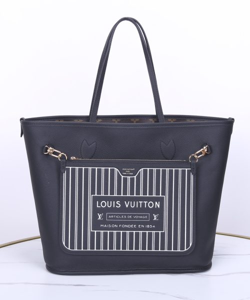 1:1 Replica Louis Vuitton LV Neverfull Inside Out MM Other Leathers Luxury Women Bag M11946 31cm/ 12.2in