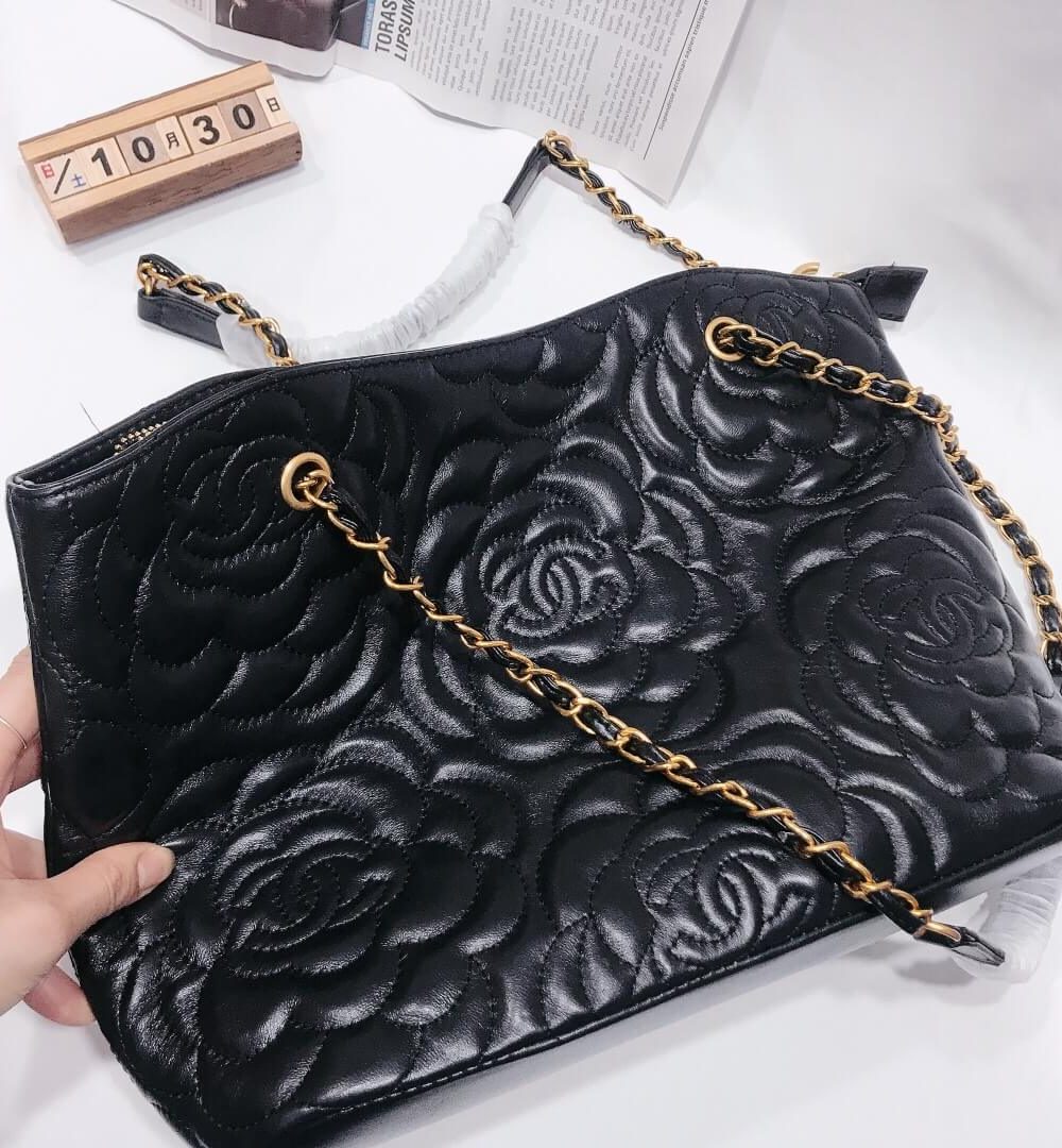 [REP 1:1] Chanel New Style Camelia genuine leather shoulder crossbody bag luxury Bag  For Women, Women's Bags 32cm