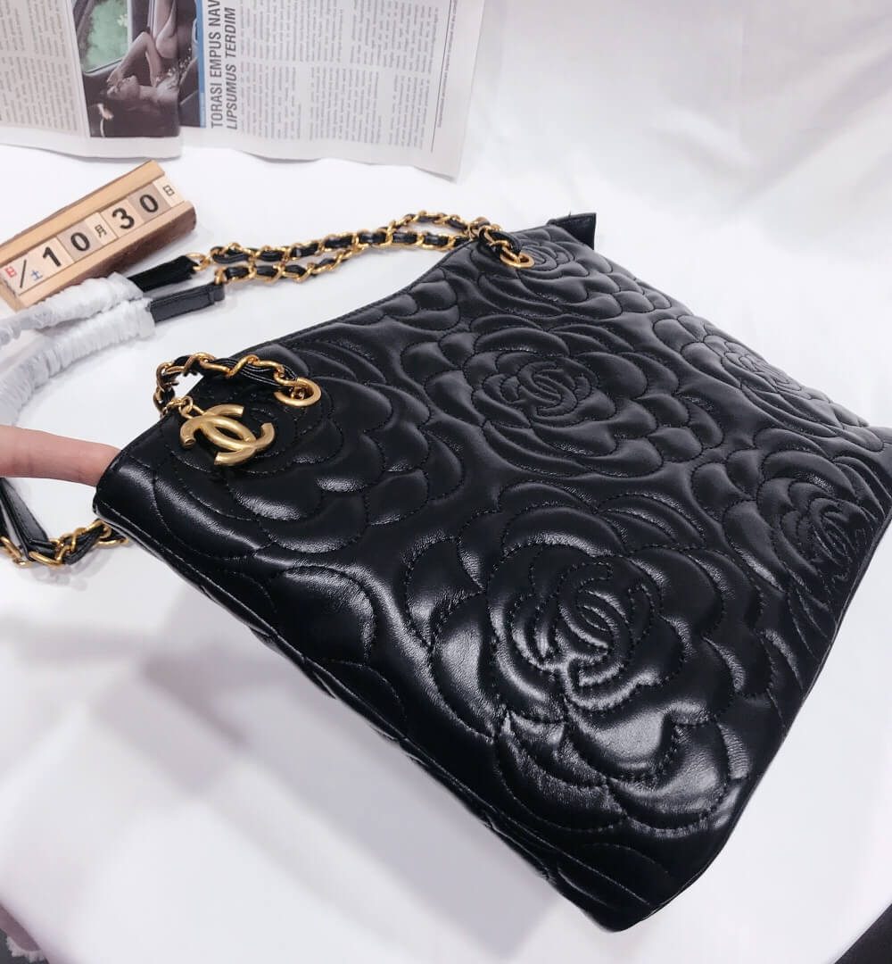 [REP 1:1] Chanel New Style Camelia genuine leather shoulder crossbody bag luxury Bag  For Women, Women's Bags 32cm