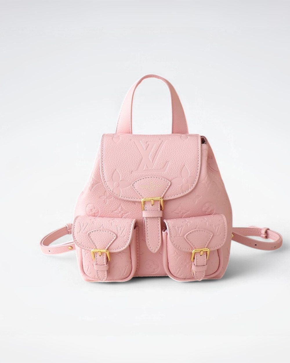 1:1 Replica Louis Vuitton LV Backup Bicolor Monogram Empreinte Leather Luxury Bag For Women M47074  - 22cm