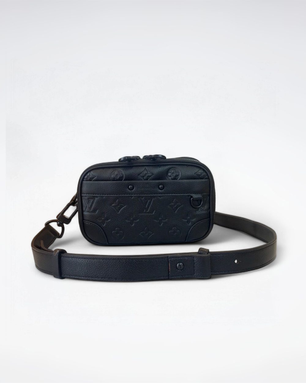 1:1 Replica Louis Vuitton LV Alpha Wearable Wallet Monogram Shadow Leather Unique Bag For Unisex M82544 - 18.5 cm