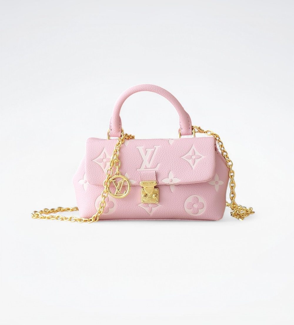 1:1 Replica Louis Vuitton LV Nano Madeleine Bicolor Monogram Empreinte Leather Luxury Bag For Women M13796  - 21cm