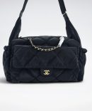 [REP 1:1] Chanel 24N Ski Series Nylon Fabric Large Flannel luxury Bag  For Women, Women's Bags 44cm