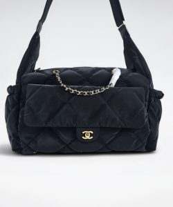 [REP 1:1] Chanel 24N Ski Series Nylon Fabric Large Flannel luxury Bag  For Women, Women's Bags 44cm