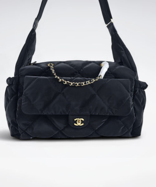 [REP 1:1] Chanel 24N Ski Series Nylon Fabric Large Flannel luxury Bag  For Women, Women's Bags 44cm