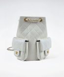 [REP 1:1] Chanel 25C White Duma Bucket Backpack luxury Bag  For Women, Women's Bags 31cm