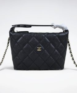 [REP 1:1] Chanel  25C lunch box bag Black luxury Bag For Women, Women’s Bags 21.5cm