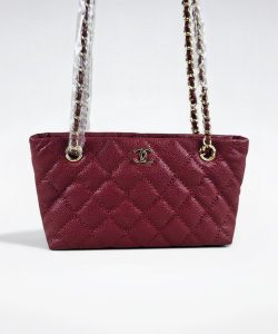 [ [REP 1:1] Chanel Small 24P Red hobo luxury Bag  For Women, Women's Bags 18cm