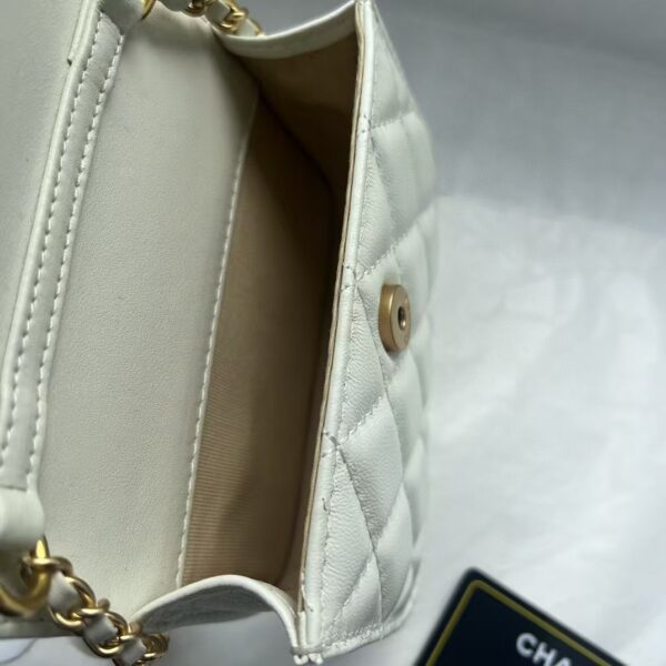 [REP 1:1] Chanel Chain Clutch Pearl White luxury Bag  For Women, Women's Bags 13cm