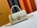 1:1 Replica Louis Vuitton LV Nano Madeleine Bicolor Monogram Empreinte Leather Luxury Bag For Women M12145  - 21cm