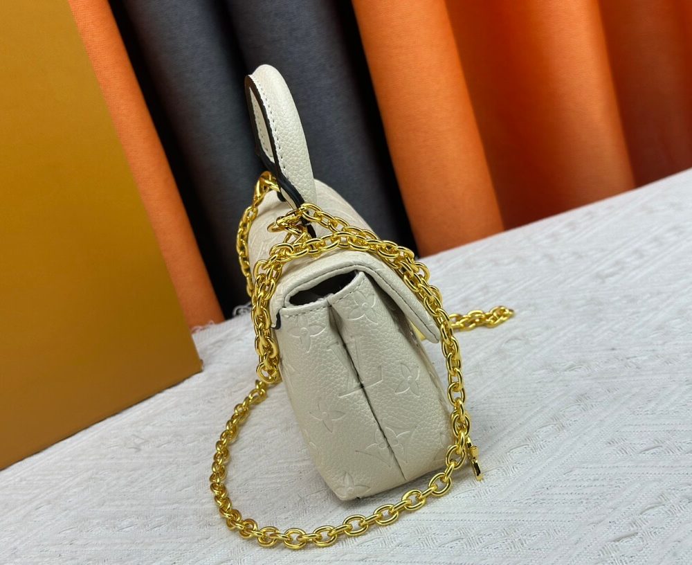 1:1 Replica Louis Vuitton LV Nano Madeleine Bicolor Monogram Empreinte Leather Luxury Bag For Women M12145  - 21cm