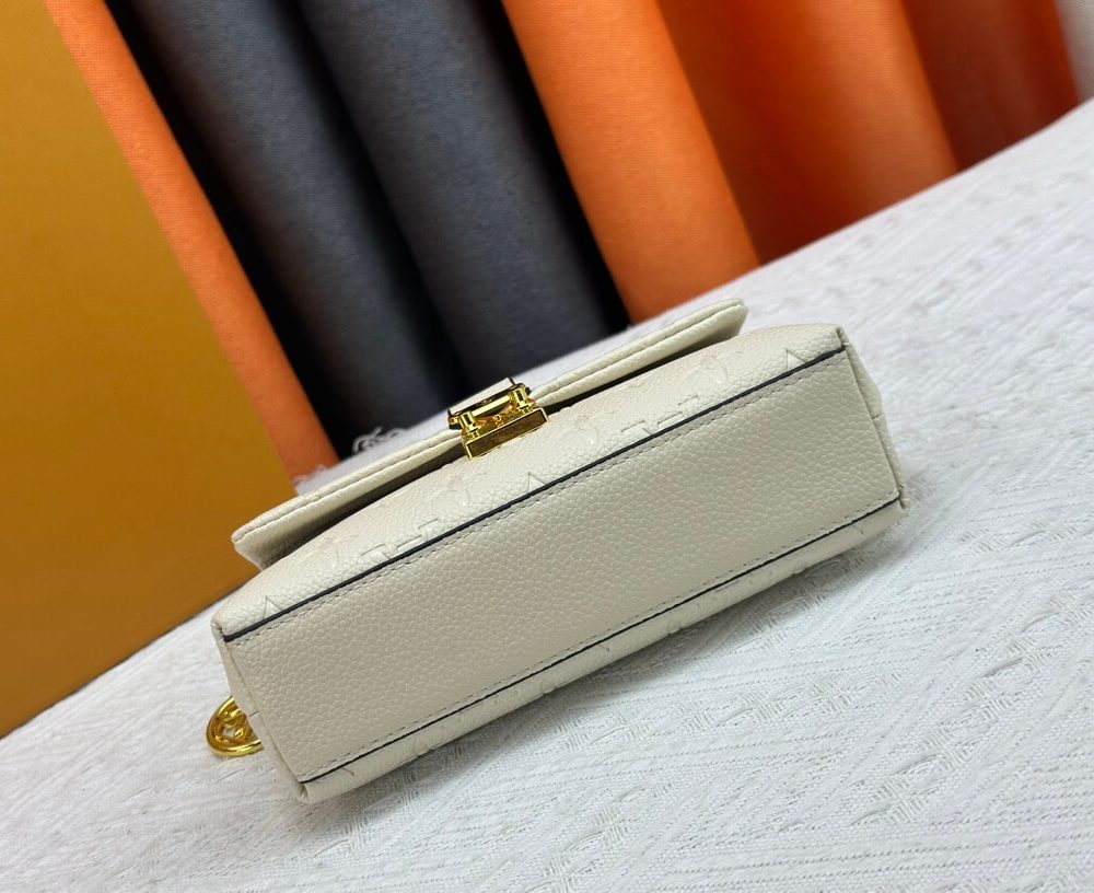 1:1 Replica Louis Vuitton LV Nano Madeleine Bicolor Monogram Empreinte Leather Luxury Bag For Women M12145  - 21cm