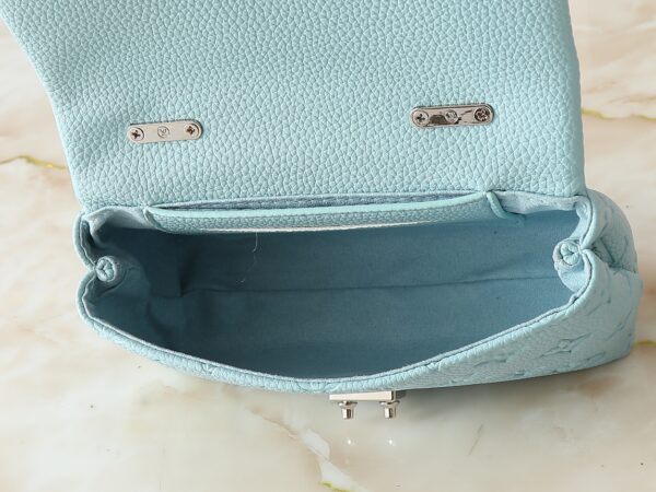 1:1 Replica Louis Vuitton LV Nano Madeleine Bicolor Monogram Empreinte Leather Luxury Bag For Women M12211  - 21cm