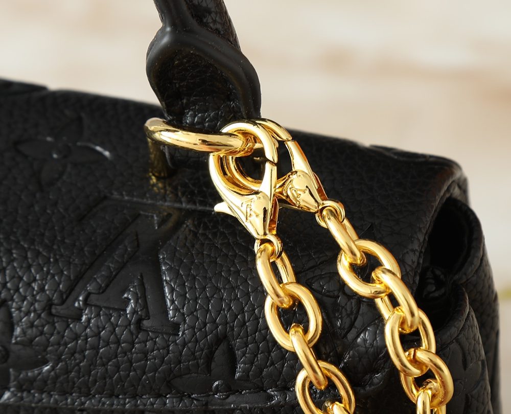 1:1 Replica Louis Vuitton LV Nano Madeleine Bicolor Monogram Empreinte Leather Luxury Bag For Women M12144  - 21cm