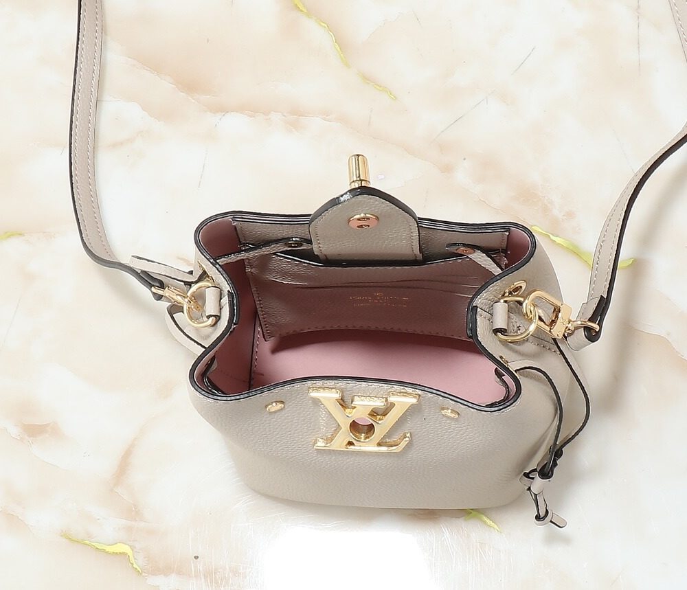 1:1 Replica Louis Vuitton LV NANO LOCKME BUCKET Luxury Bag For Women M68709 - 16 cm