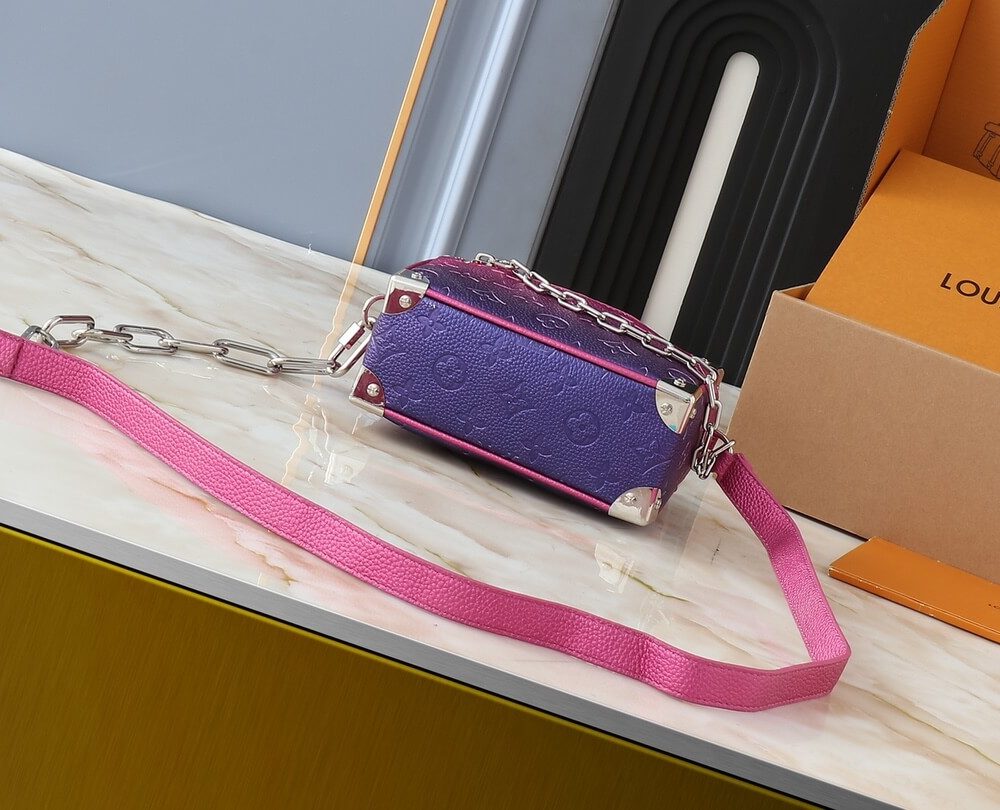 1:1 Replica Louis Vuitton LV Soft Trunk Taurillon Monogram 5 Luxury Bag For Women M57702 M44480 M68906 M44735 - 18.5 cm