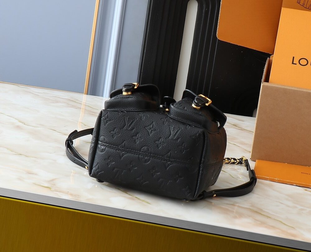 1:1 Replica Louis Vuitton LV Backup Bicolor Monogram Empreinte Leather Luxury Bag For Women M47072 - 22cm