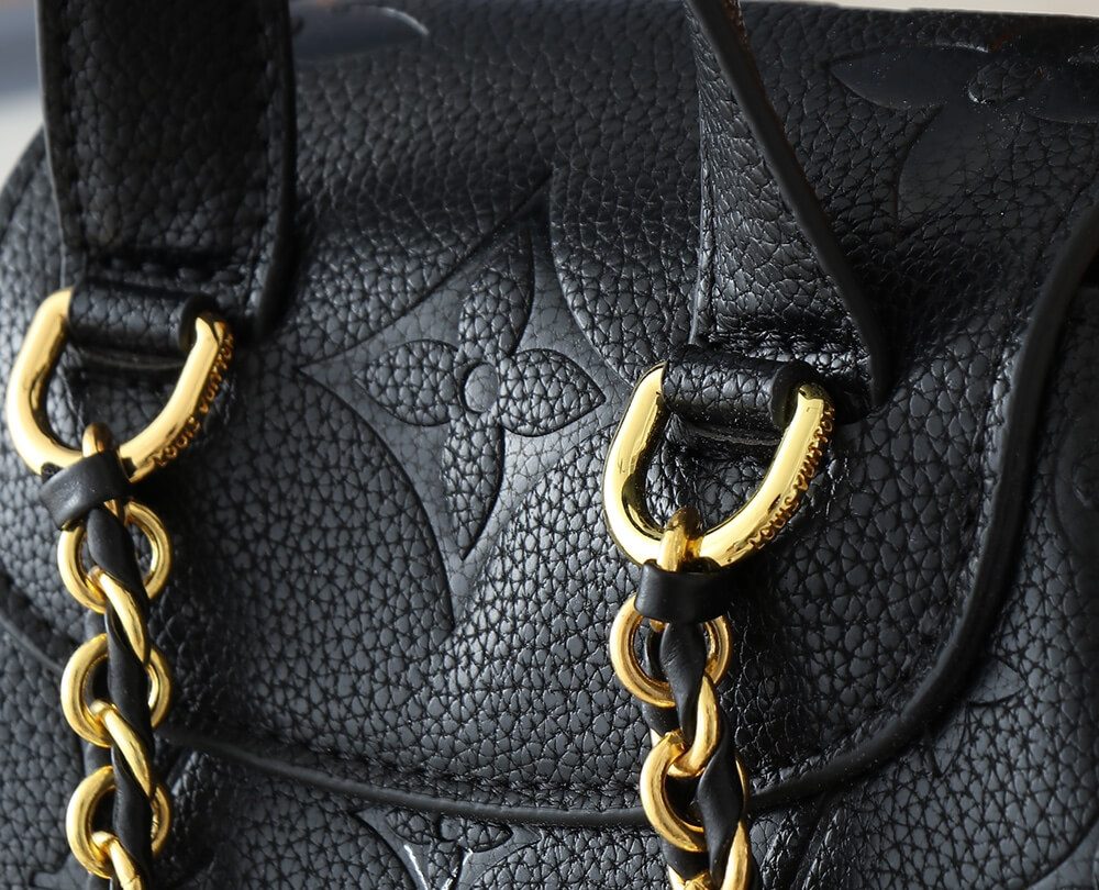 1:1 Replica Louis Vuitton LV Backup Bicolor Monogram Empreinte Leather Luxury Bag For Women M47072 - 22cm