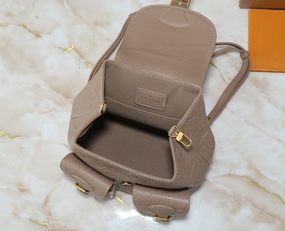 1:1 Replica Louis Vuitton LV Backup Bicolor Monogram Empreinte Leather Luxury Bag For Women - 22cm