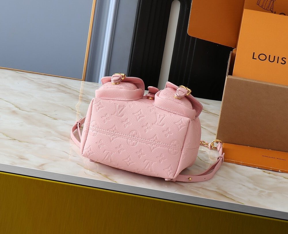 1:1 Replica Louis Vuitton LV Backup Bicolor Monogram Empreinte Leather Luxury Bag For Women M47074 - 22cm