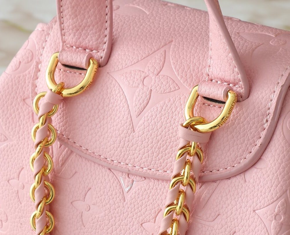 1:1 Replica Louis Vuitton LV Backup Bicolor Monogram Empreinte Leather Luxury Bag For Women M47074 - 22cm