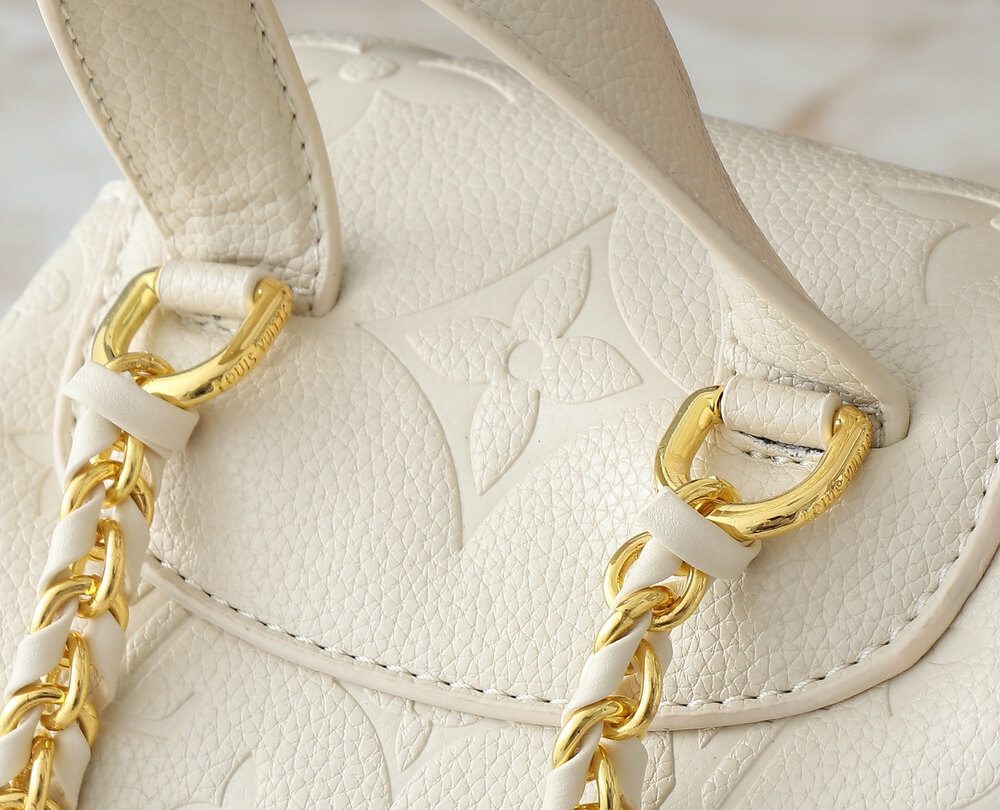 1:1 Replica Louis Vuitton LV Backup Bicolor Monogram Empreinte Leather Luxury Bag For Women M47106 - 22cm