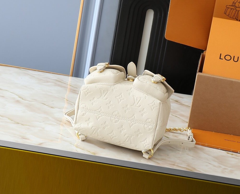 1:1 Replica Louis Vuitton LV Backup Bicolor Monogram Empreinte Leather Luxury Bag For Women M47106 - 22cm