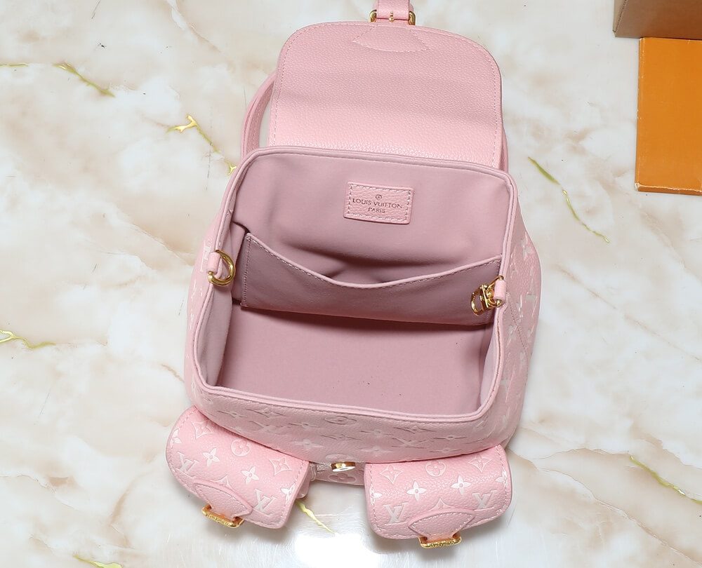 1:1 Replica Louis Vuitton LV Backup Bicolor Monogram Empreinte Leather Luxury Bag For Women M12987 - 22cm