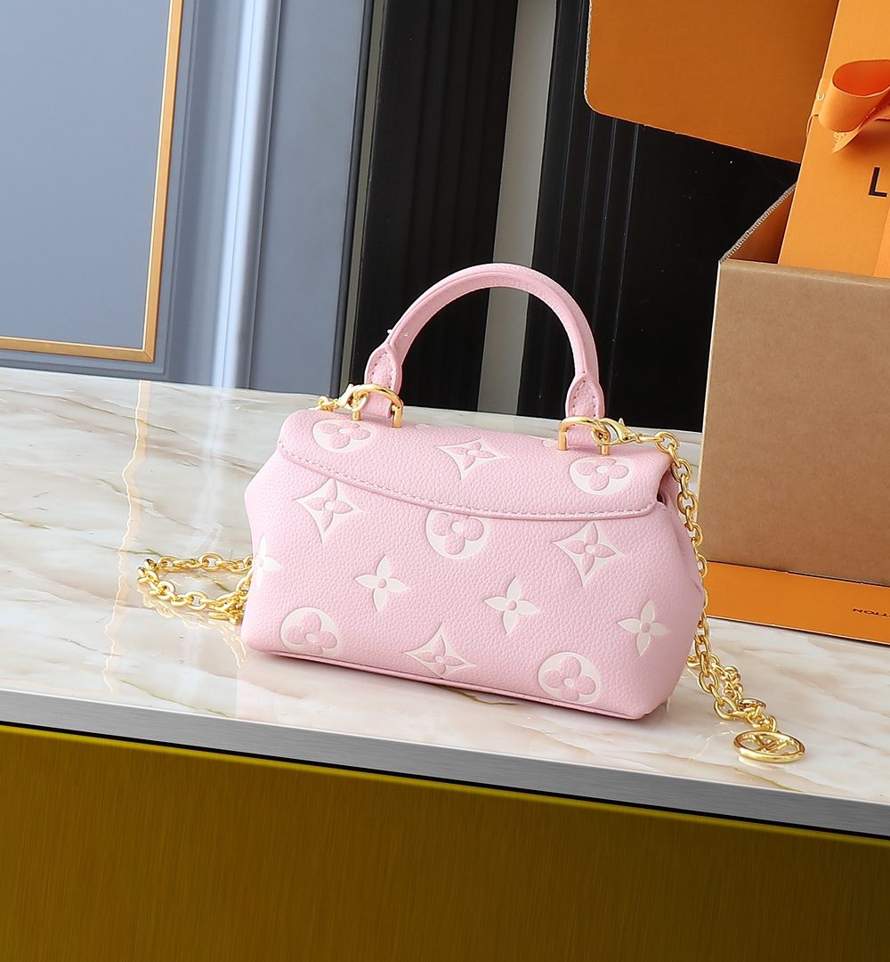 1:1 Replica Louis Vuitton LV Nano Madeleine Bicolor Monogram Empreinte Leather Luxury Bag For Women M13796  - 21cm