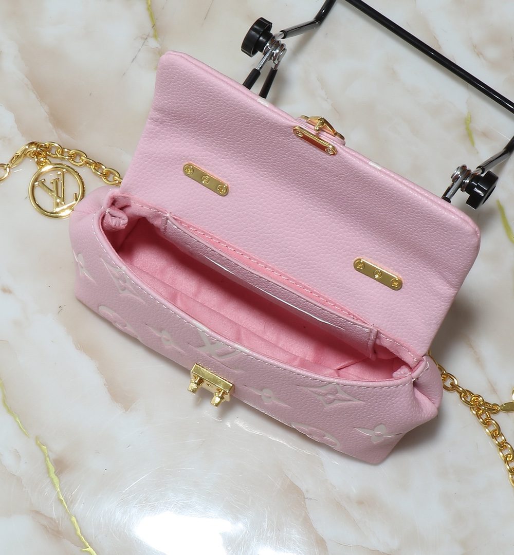 1:1 Replica Louis Vuitton LV Nano Madeleine Bicolor Monogram Empreinte Leather Luxury Bag For Women M13796  - 21cm