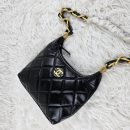 [REP 1:1] Chanel 24a Small Hobo Black Chain Bag luxury Bag  For Women, Women's Bags 20cm