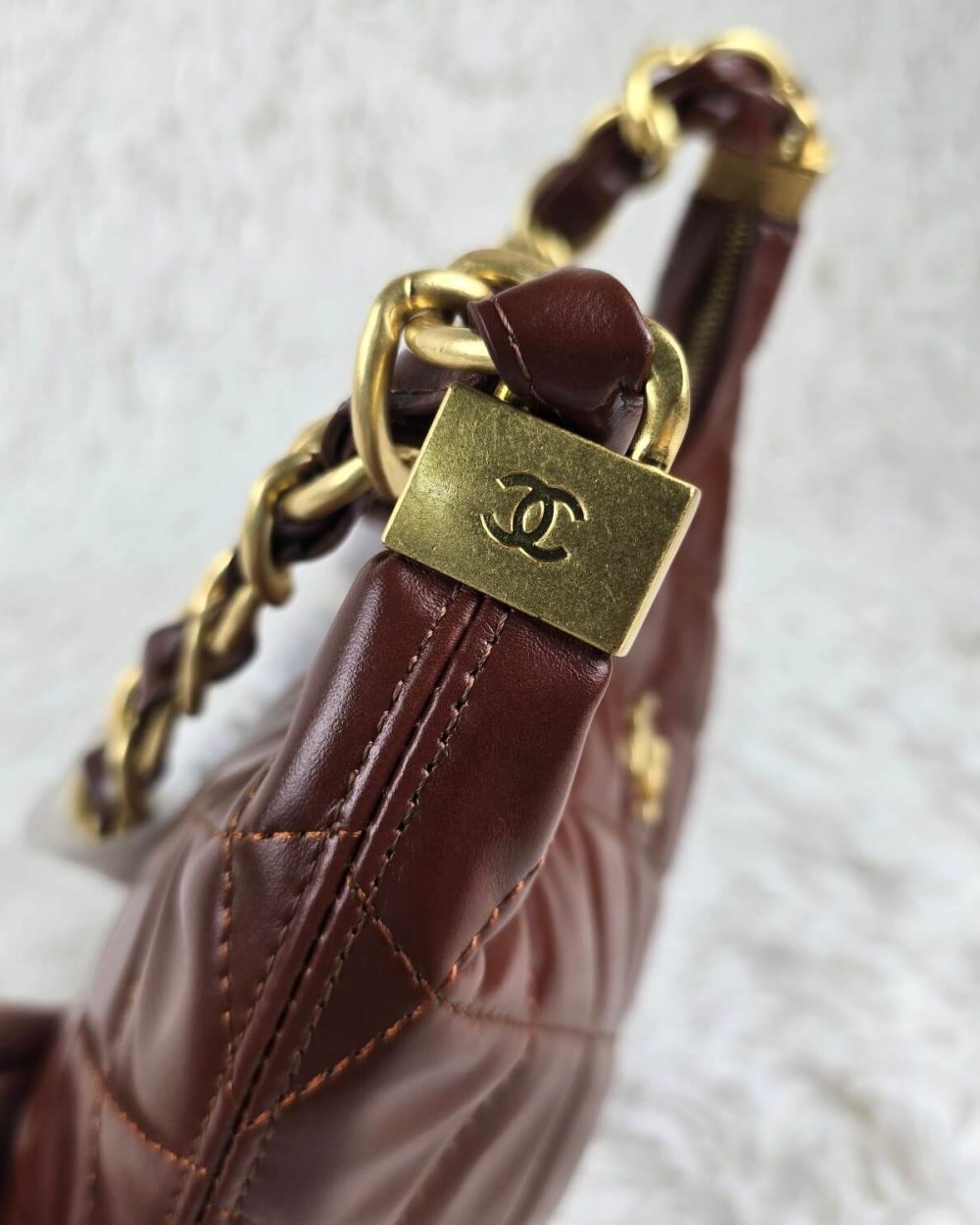 [REP 1:1] Chanel 24a Large Hobo Chain Bag luxury Bag  For Women, Women's Bags 32cm
