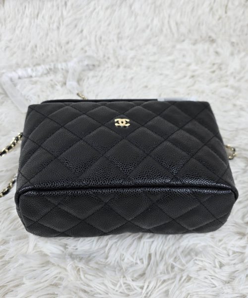 [REP 1:1] Chanel  25C lunch box bag Black luxury Bag For Women, Women’s Bags 21.5cm