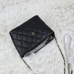 [REP 1:1] Chanel  25C lunch box bag Black luxury Bag For Women, Women’s Bags 21.5cm