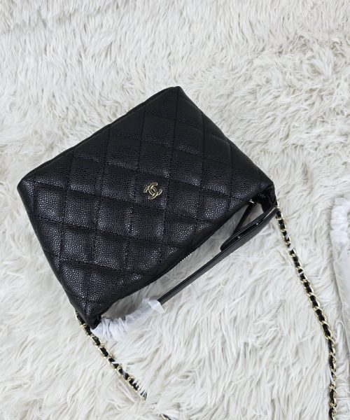[REP 1:1] Chanel  25C lunch box bag Black luxury Bag For Women, Women’s Bags 21.5cm