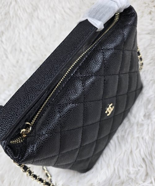 [REP 1:1] Chanel  25C lunch box bag Black luxury Bag For Women, Women’s Bags 21.5cm