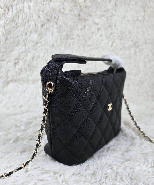 [REP 1:1] Chanel  25C lunch box bag Black luxury Bag For Women, Women’s Bags 21.5cm