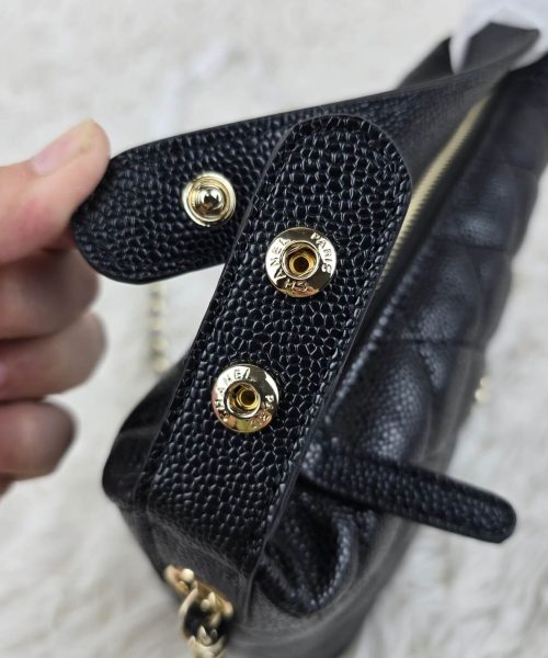 [REP 1:1] Chanel  25C lunch box bag Black luxury Bag For Women, Women’s Bags 21.5cm