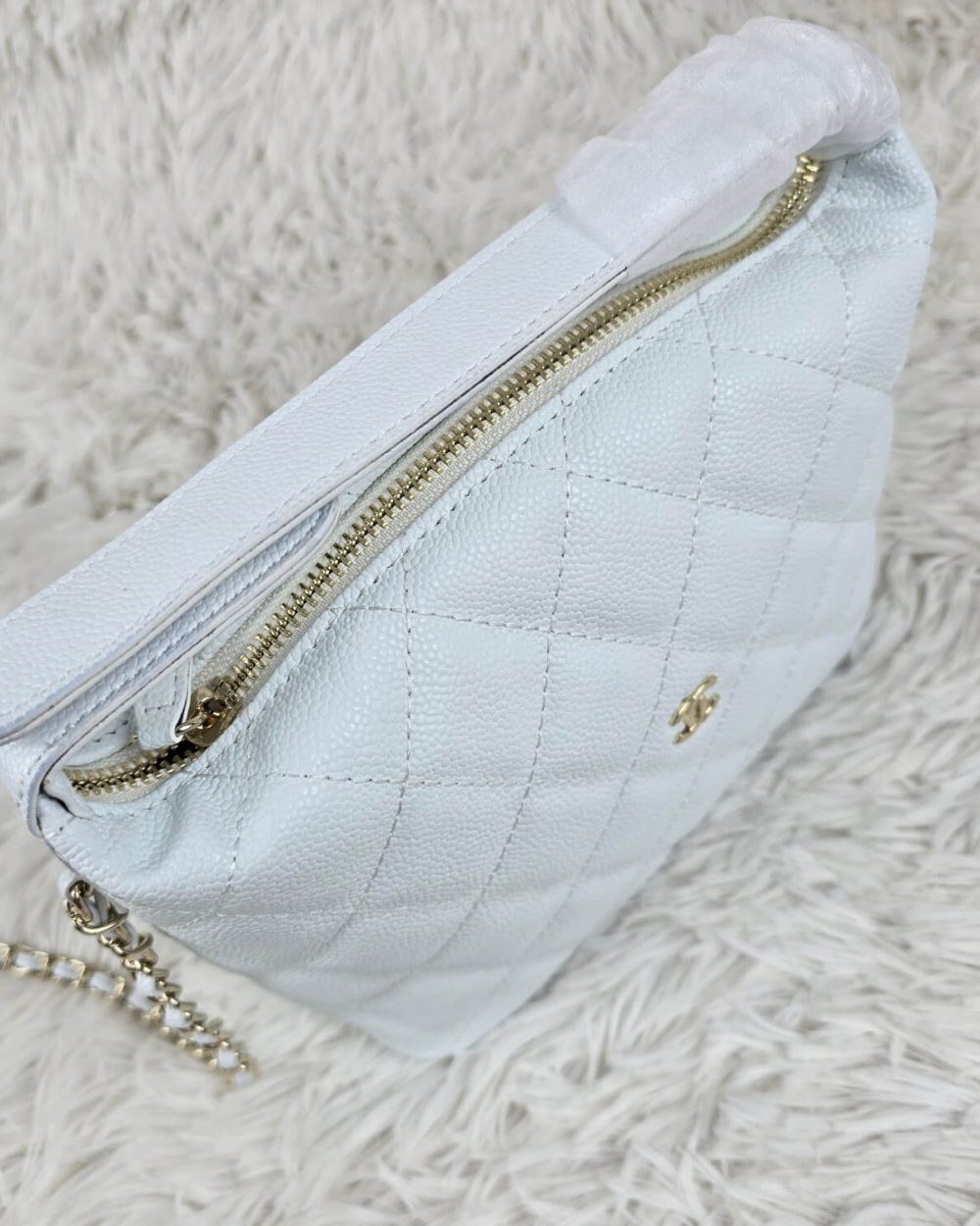 [REP 1:1] Chanel  25C lunch box bag white luxury Bag For Women, Women’s Bags 21.5cm