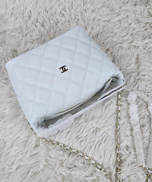 [REP 1:1] Chanel  25C lunch box bag white luxury Bag For Women, Women’s Bags 21.5cm
