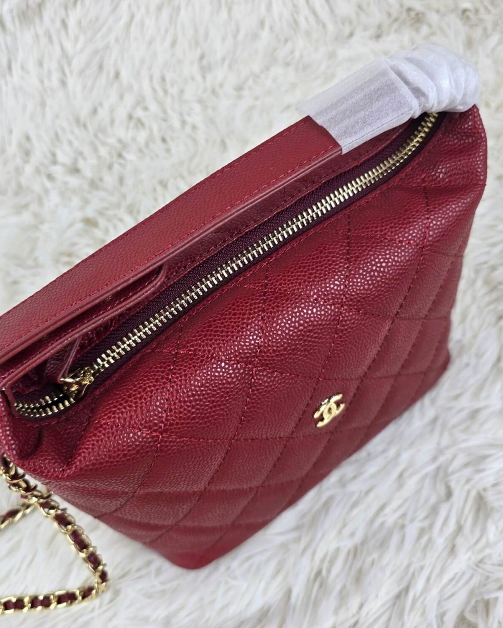 [REP 1:1] Chanel  25C lunch box bag Red luxury Bag For Women, Women’s Bags 21.5cm