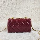 [REP 1:1] Chanel 21 Plum Red luxury Bag  For Women, Women's Bags 22cm